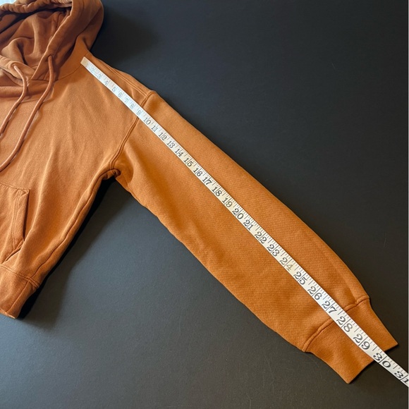 MYLES PRICE SuperLux Pullover Hoodie, cropped, rust color, Size 1/S - Picture 5 of 11
